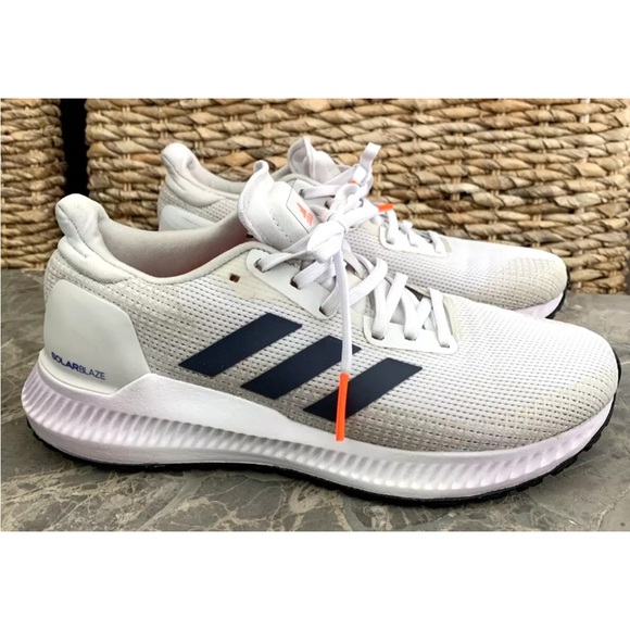 Adidas SOLARBLAZE running shoes Dash White Orange Solar EE4238 Size 6 - Picture 4 of 12